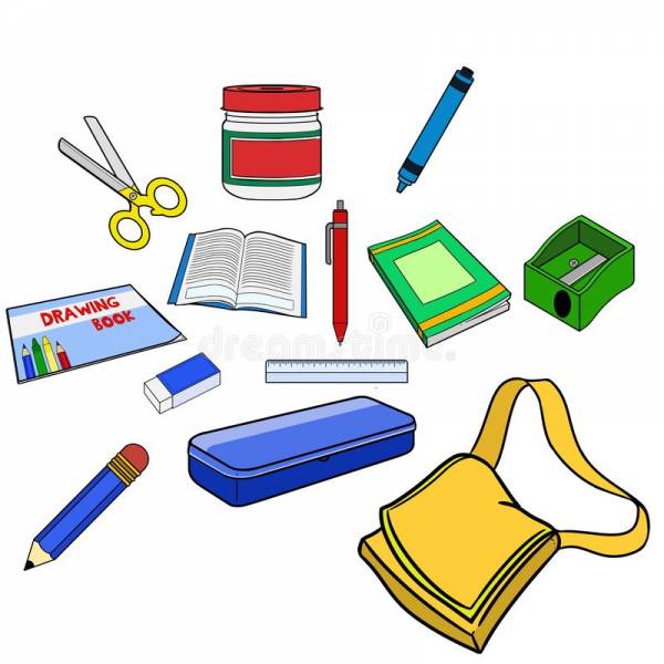 classroom materials  Monte o quebra-cabeça e depois anote os nomes dos objetos em inglês  em seu caderno.  Have fun! - site efuturo.com.br