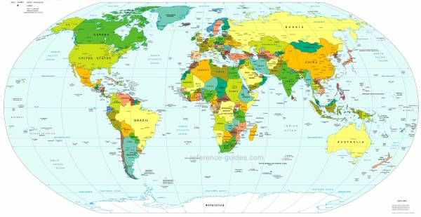Mapa Mundi  Territorialidade mundial - site efuturo.com.br