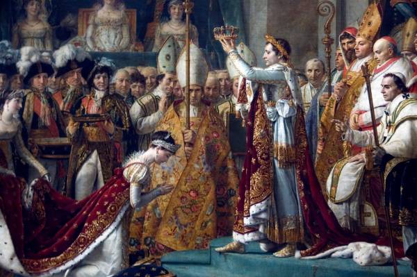 Coroação de Napoleão  História da França - site efuturo.com.br