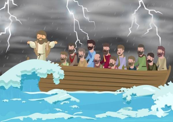Jesus acalma a tempestade 