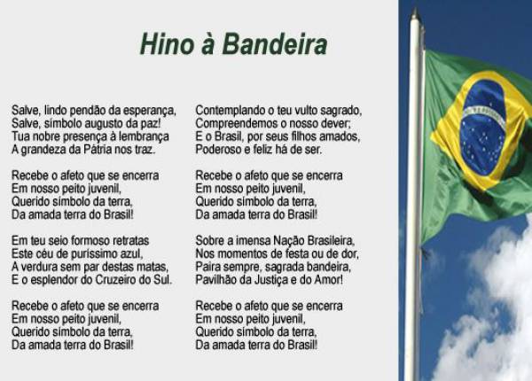 Dia da Bandeira do Brasil - 19/11/2020  Monte e relembre o Hino à Bandeira - site efuturo.com.br